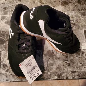 Black and white kids shoes